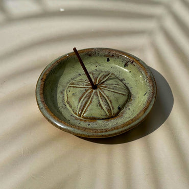 Ceramic Incense holders with sand dollar