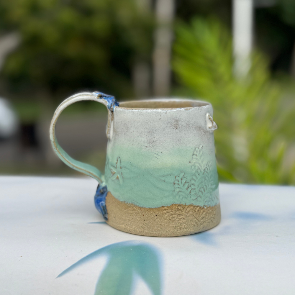 unique whale mug handmade ceramics sunshine coast queensland australia
