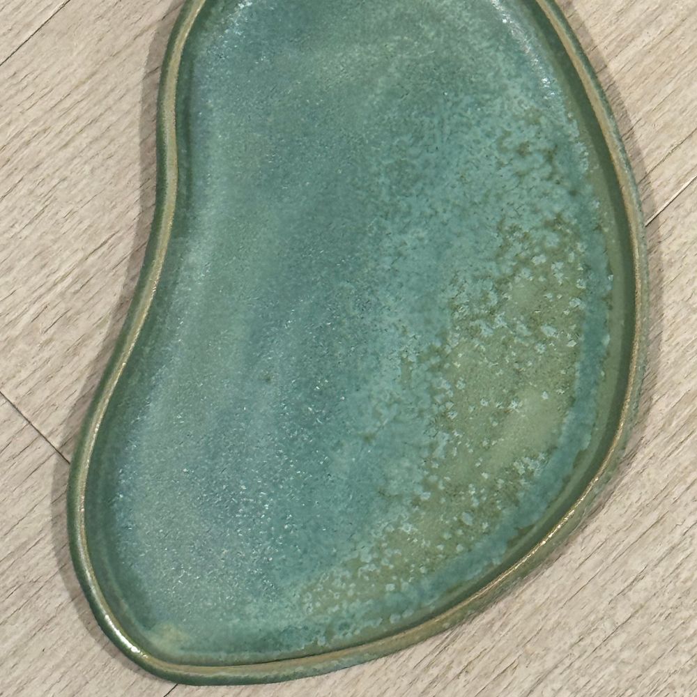Green Ivy Bean Plate