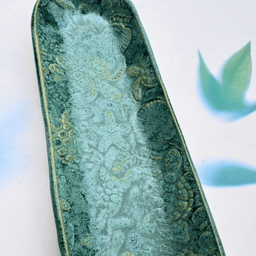 Ceramic Tray with turtle and ocean print