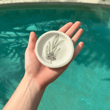 Gum Blossom Ceramic Trinket Dish