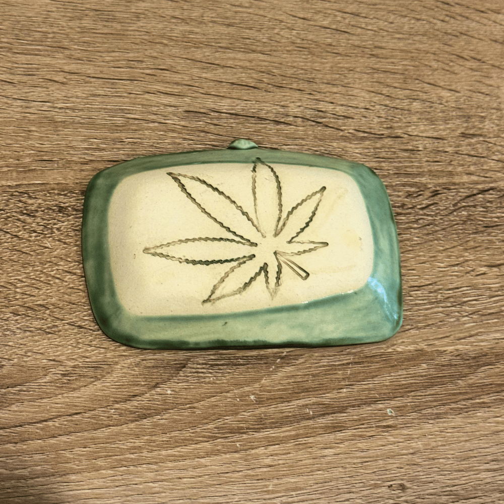 pottery weed ashtray handcrafted Australia