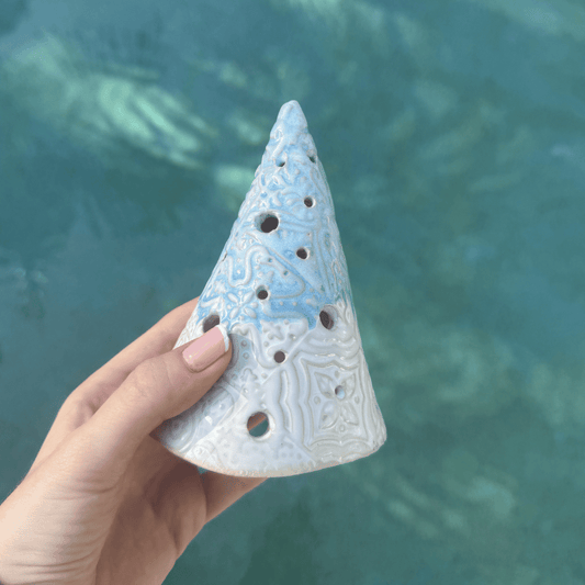 handmade ceramic luminary australia coastal candle holder