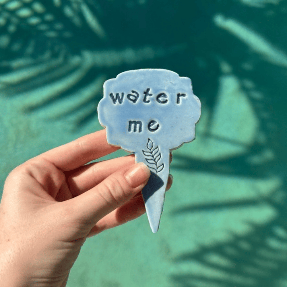 funny plant marker water me ceramic stake. Sunshine Pot-Tree