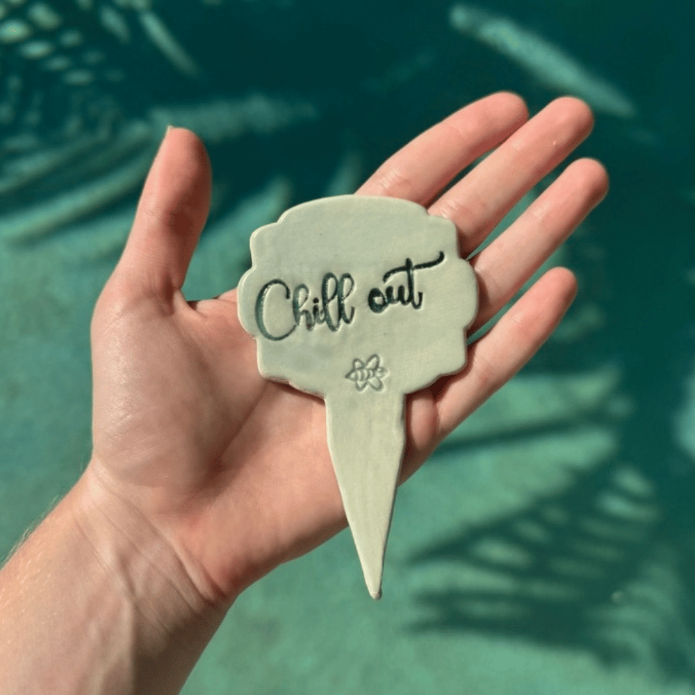 Mini Ceramic Plant Sass Stakes