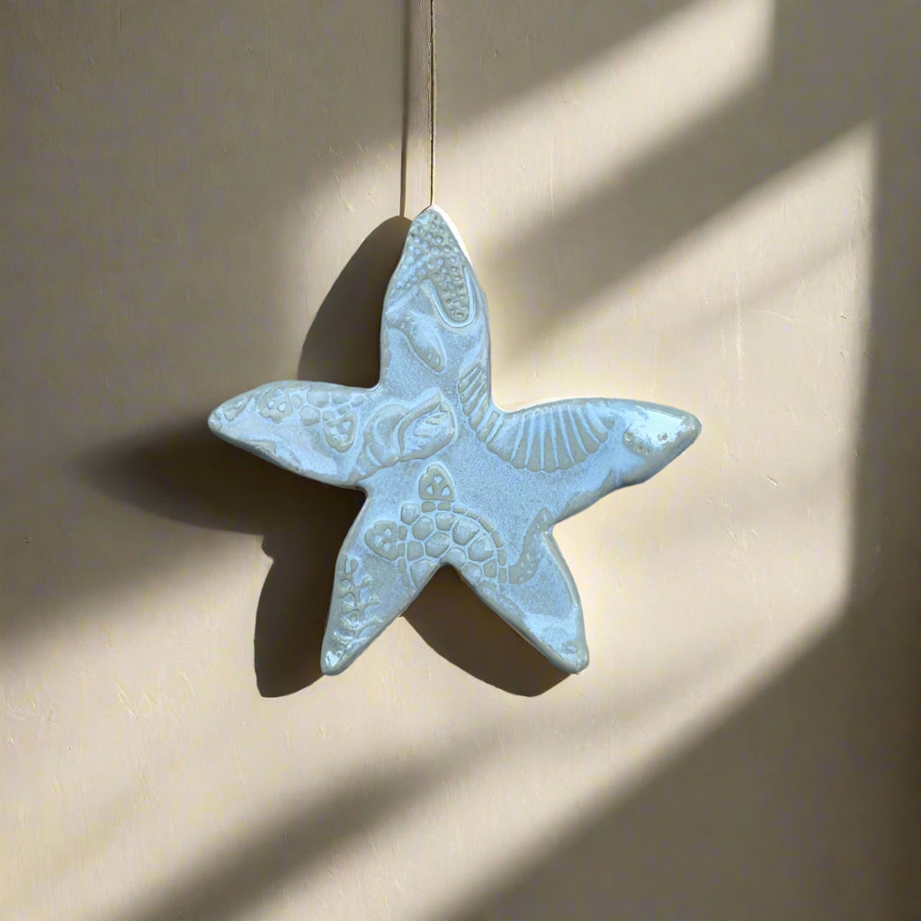 Soft Blue Starfish Hanging Decoration