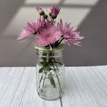 Flower Frog Jar Topper Vase