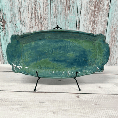 Moss Tide Serving Ceramic Platter