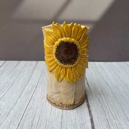 Yellow Sunflower Vase