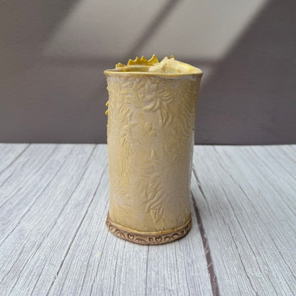 Yellow Sunflower Vase