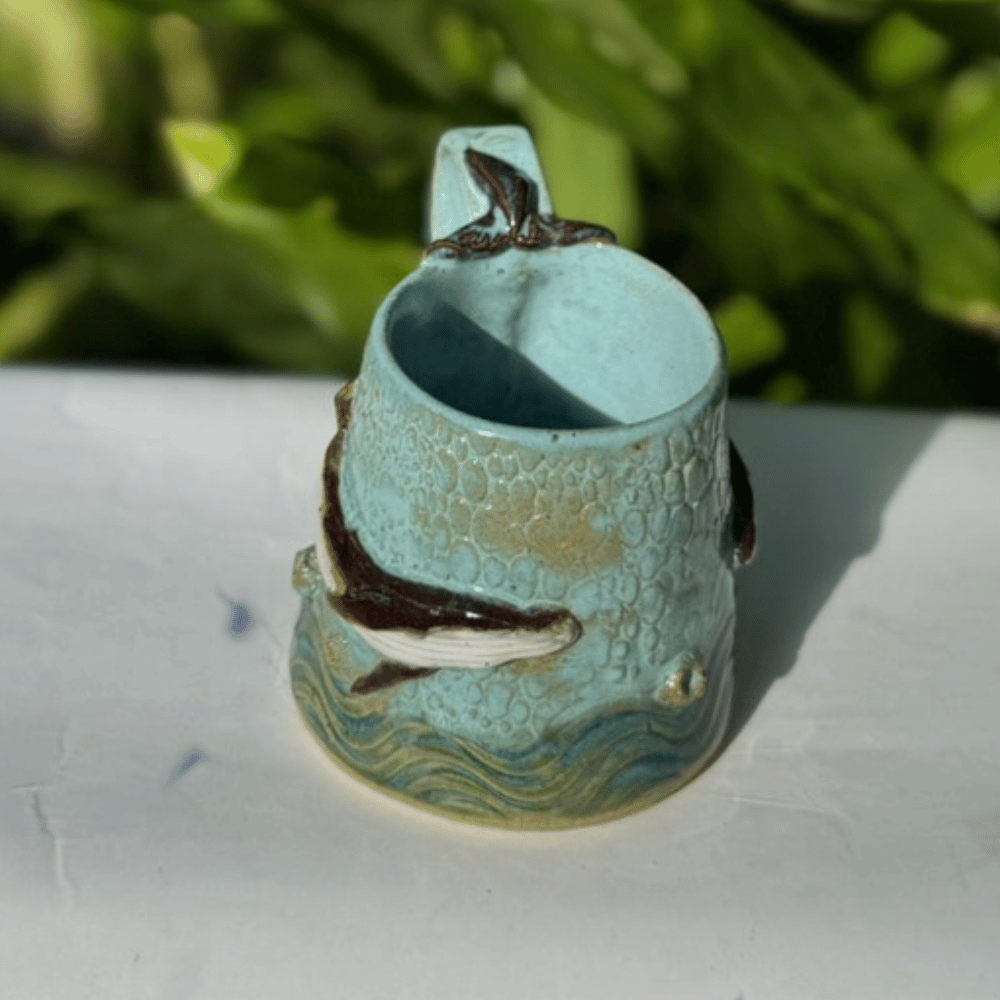 Coastal homeware whale mug Australian made