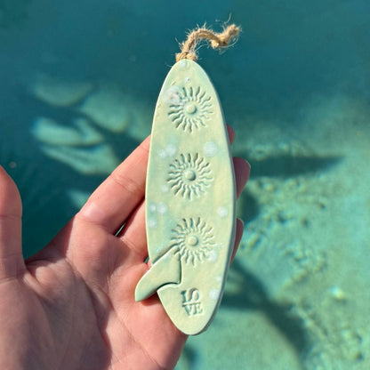 Bloom Surfboard Hanging Ornament