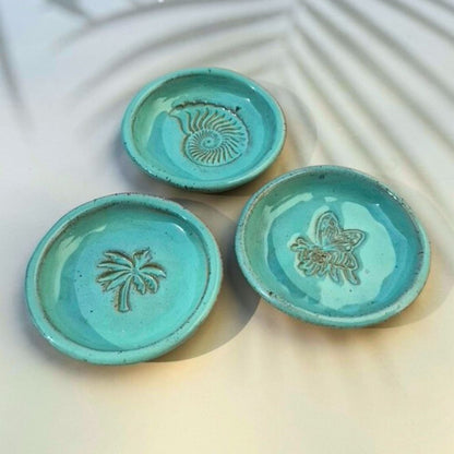 Turquoise Blue Ocean Ring Dishes