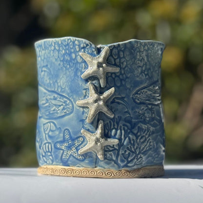 Blue Ocean Starfish Planter