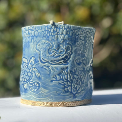 Blue Ocean Starfish Planter