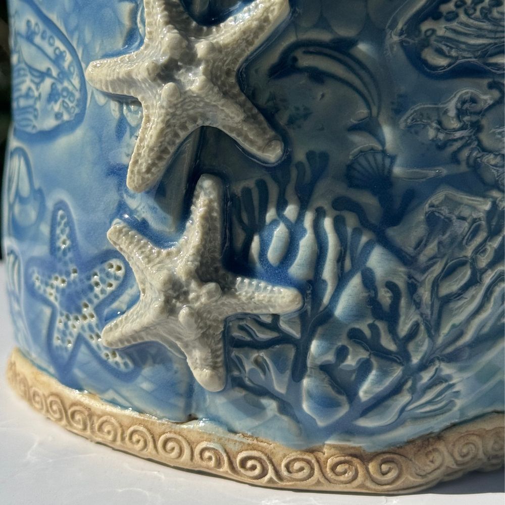 Blue Ocean Starfish Planter