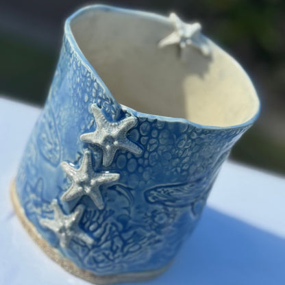 Blue Ocean Starfish Planter