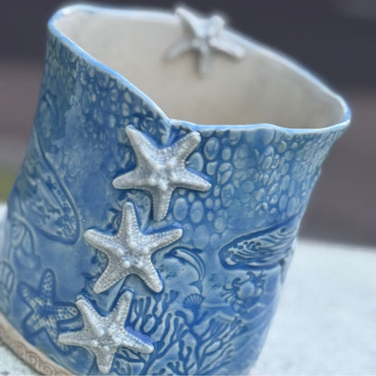 Blue Ocean Starfish Planter