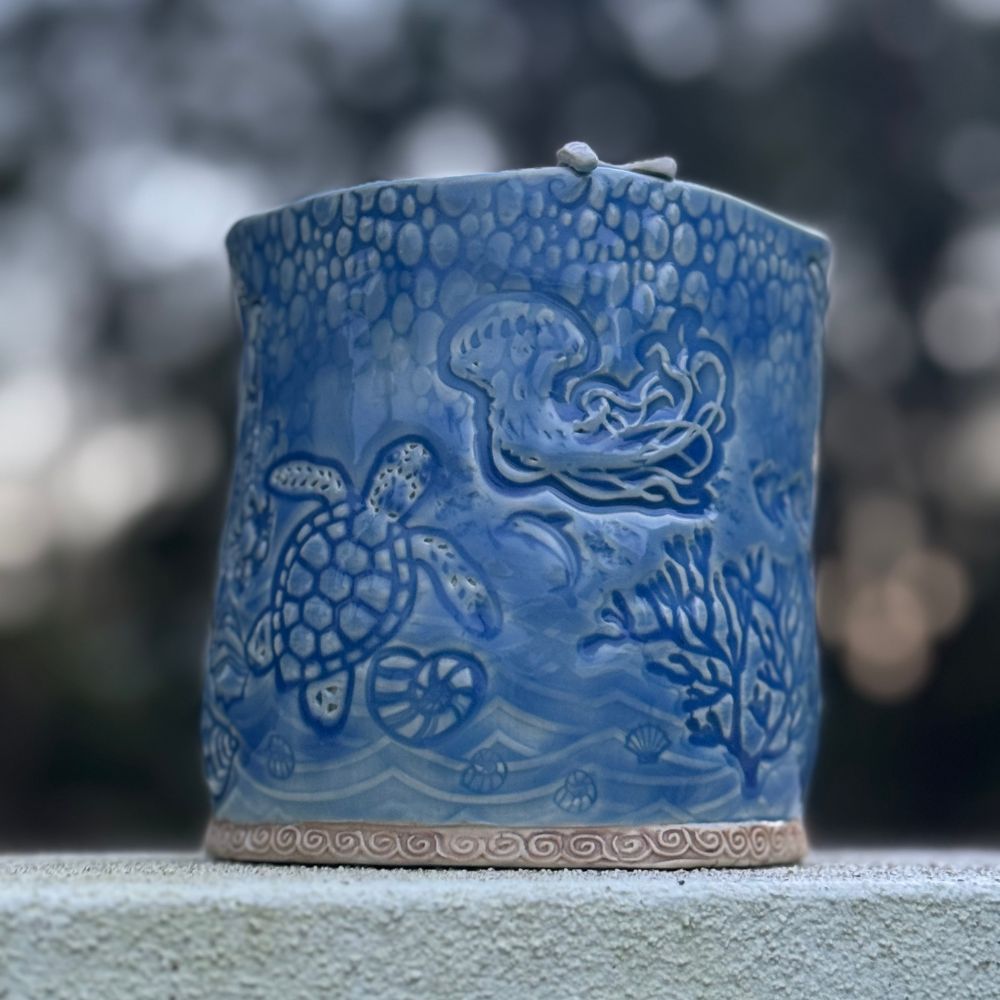 Blue Ocean Starfish Planter