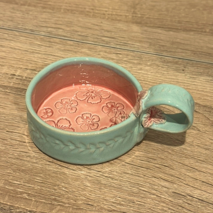 Glow Candle Mug – Coastal Ceramic Tea Light Holder