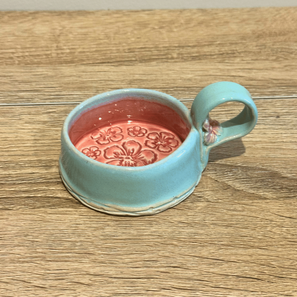 handmade ceramic candle mug tea light holder Australia