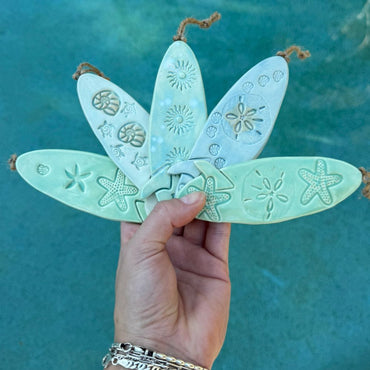Succulent Surfboard Hanging Ornament