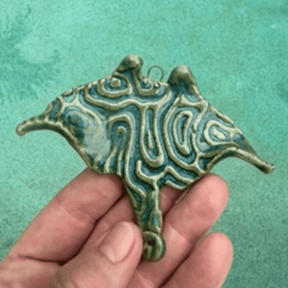 Sandy Ceramic Stingrays Hanging Decorations