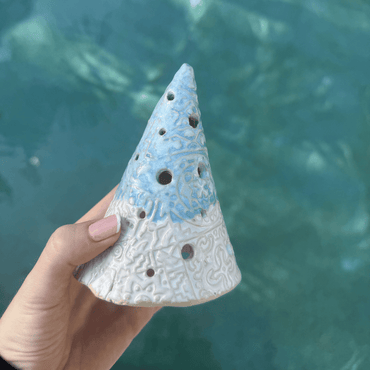 beach style tealight holder sunshine coast pottery