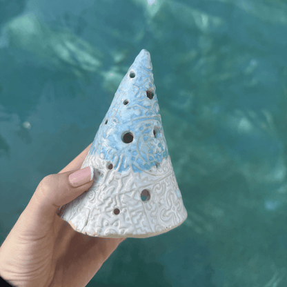 beach style tealight holder sunshine coast pottery