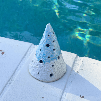ocean inspired ceramic candle holder australia handmade
