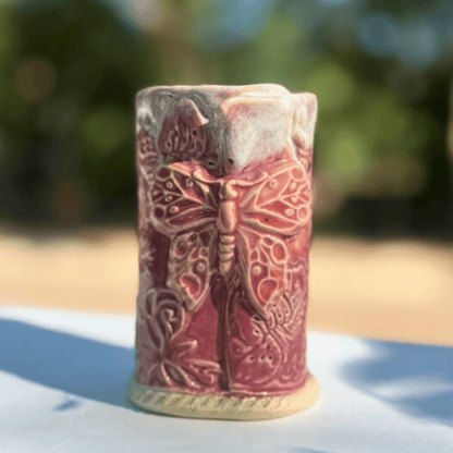 sunshine pottree butterfly vase handmade pottery