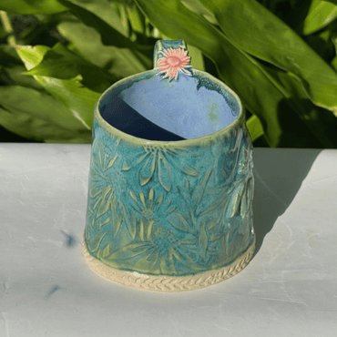 Coneflower Daydream Mug handmade pottery australia