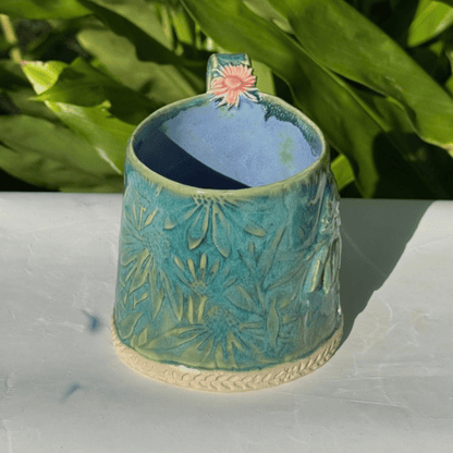 Coneflower Daydream Mug handmade pottery australia