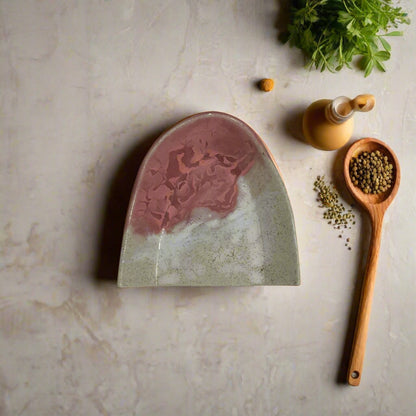 Pink Spoon Rest Ceramic