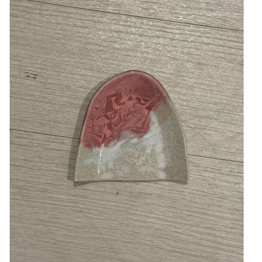 Pink Spoon Rest Ceramic