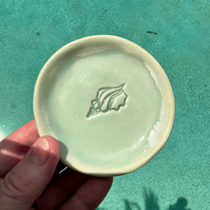 Aqua Coastal Imprints Trinket Dishes