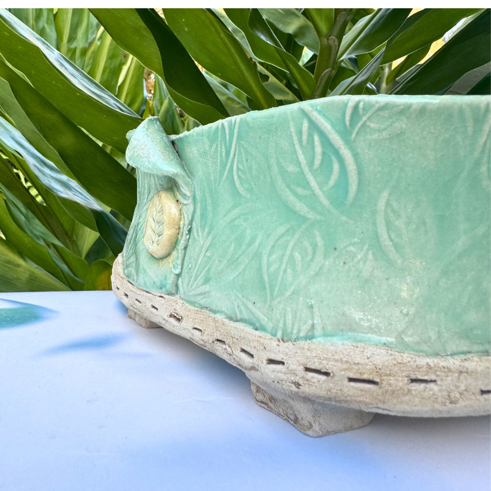 Australian handmade pottery planter succulent bowl