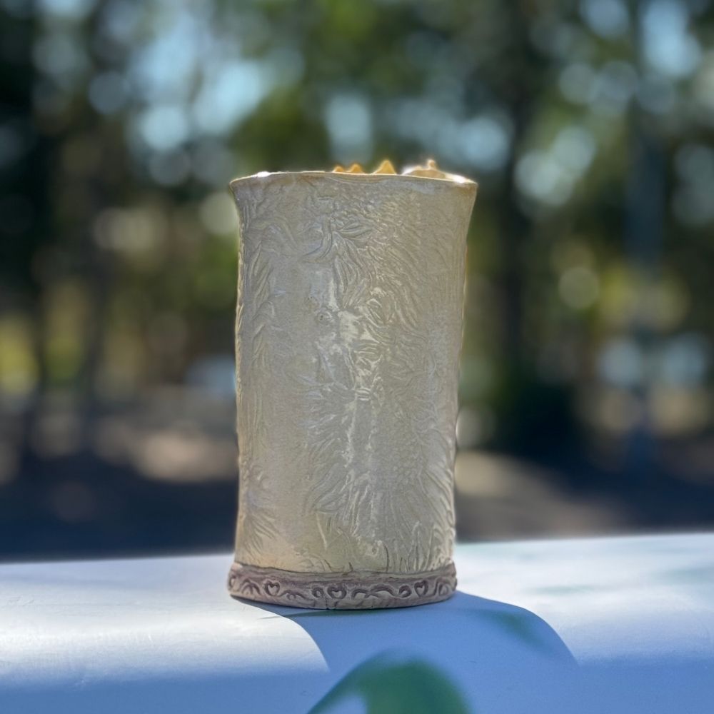 Yellow Sunflower Vase