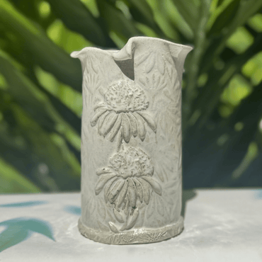 textured botanical ceramic vase handmade gift sunshine coast australia